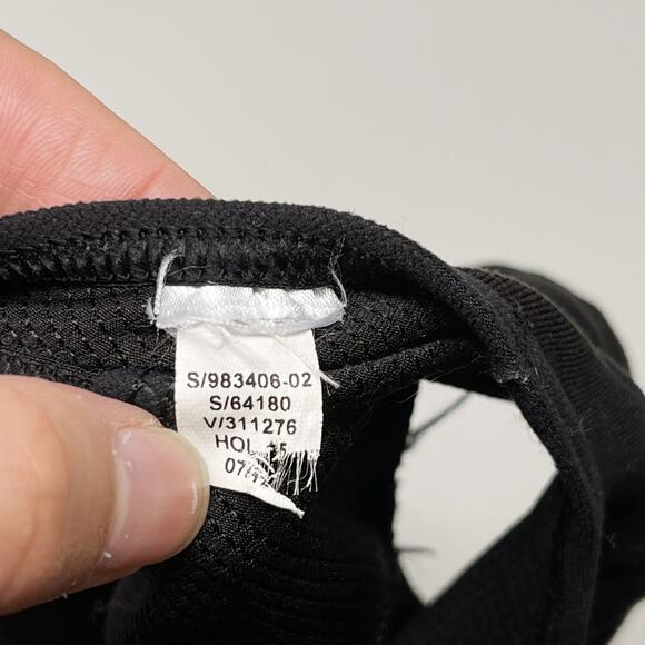 Athleta Double Dare Racerback Sports Bra Black 2XS XXSmall Keyhole Scoop Neck - Picture 8 of 9